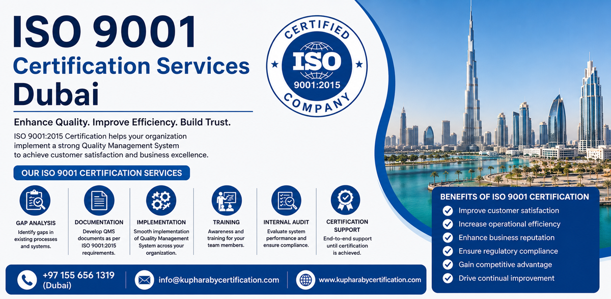 ISO 9001 Certification Services Dubai